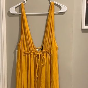 Mustard forever21 dress